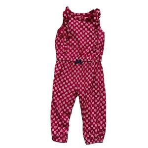 Carter's Red Jumpsuit Playful Polka Dot Design